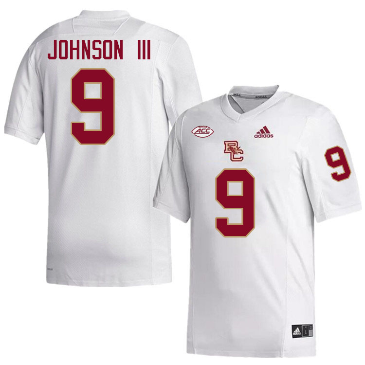 John Johnson III Jersey,#9 John Johnson III Boston College Eagles Football Jersey,Uniforms-White